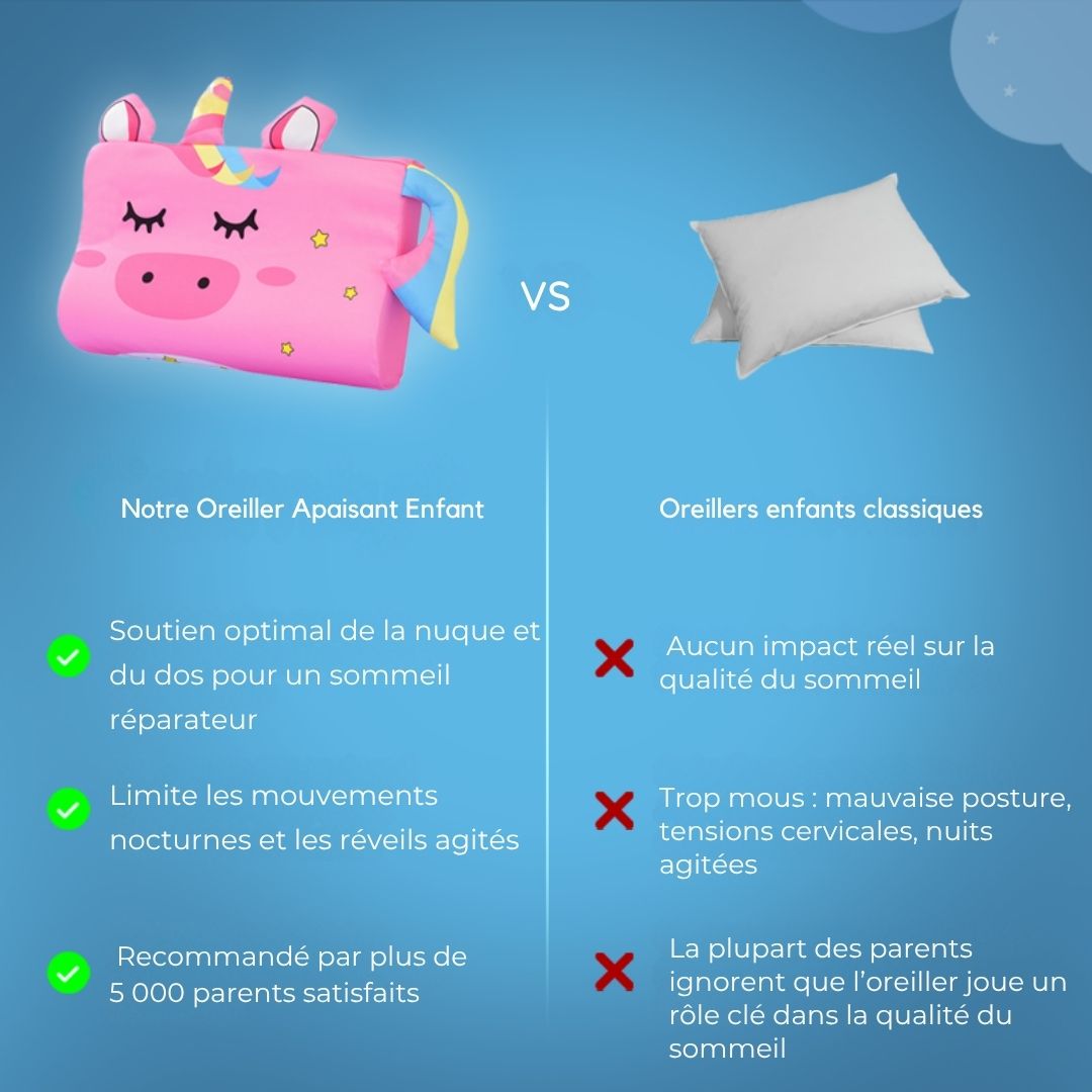 Oreiller Apaisant Enfant | Pour un Sommeil Calme