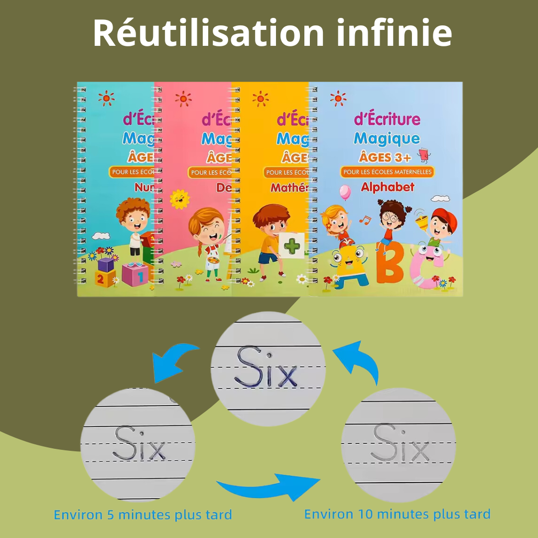 CAHIER D’EXERCICE RÉUTILISABLE | APPRENTISSAGE LUDIQUE