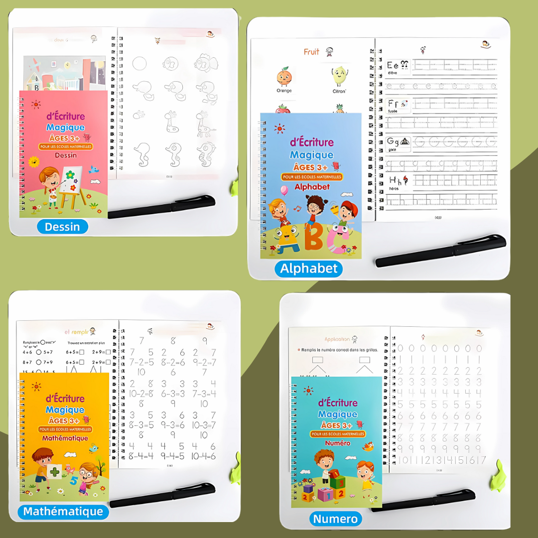 CAHIER D’EXERCICE RÉUTILISABLE | APPRENTISSAGE LUDIQUE