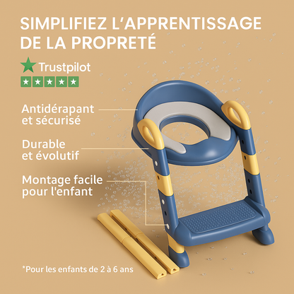 Réducteur toilette enfant avec marche