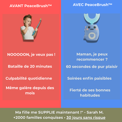 PeaceBrush™ | Fini les batailles du soir