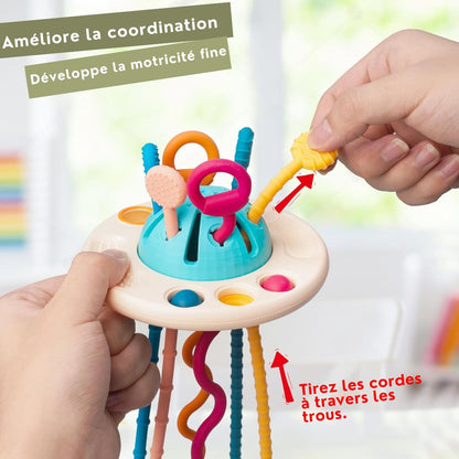 Scoupi™ | Le Hochet de Dentition Sensoriel Magique