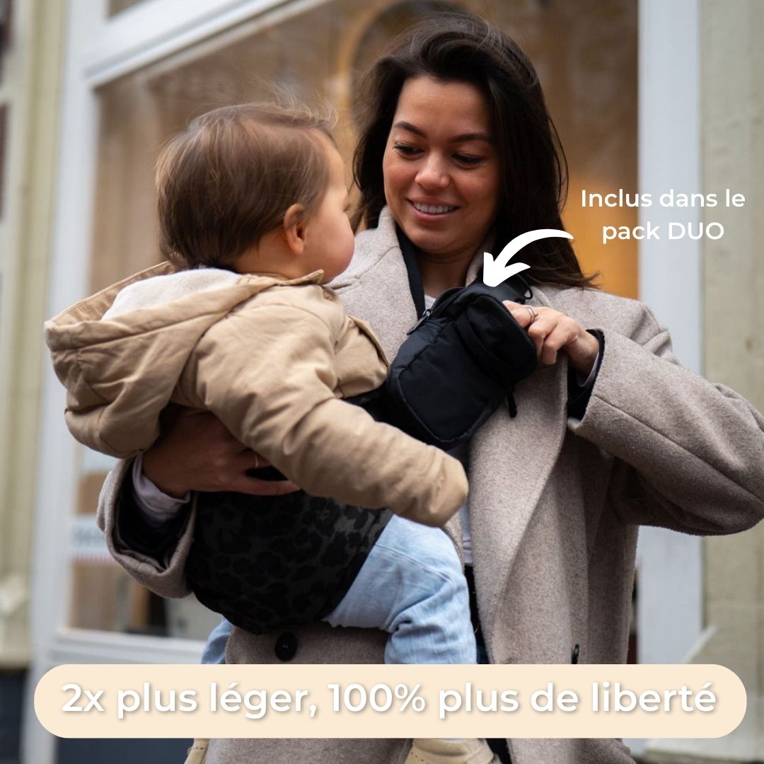 Porte-bébé d’appoint | le + rapide & confortable du marché