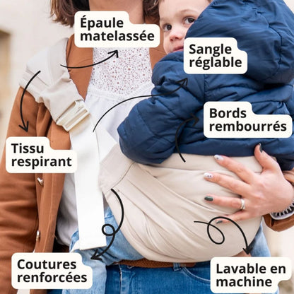 Porte-bébé d’appoint | le + rapide & confortable du marché