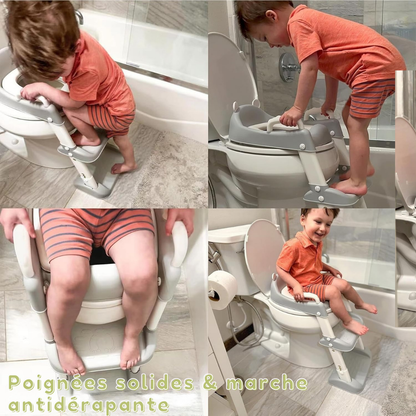 Réducteur toilette enfant avec marche