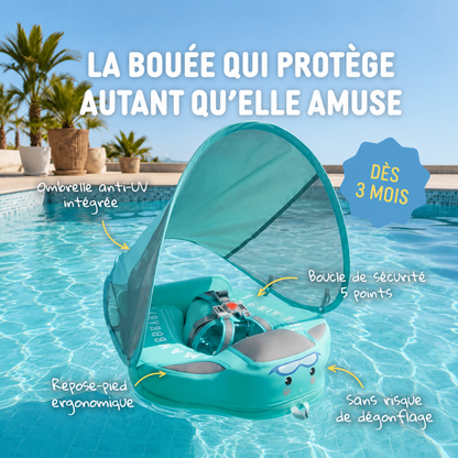 BabySplash™ | Flotteur bébé avec pare-soleil