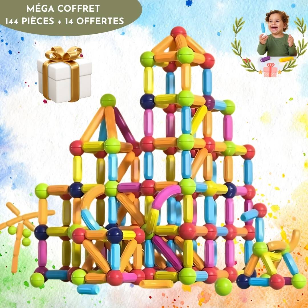 MAGNETIC STICKS – Jeu de Construction Magnétique 42 Pièces Offrez à votre enfant un jeu à la fois éducatif et stimulant, conçu pour développer son imagination et sa créativité. Ce coffret comprend MAGNETIC STICKS – Jeu de Construction Magnétique 42 Pièces Offrez à votre enfant un jeu à la fois éducatif et stimulant, conçu pour développer son imagination et sa créativité. Ce coffret comprend