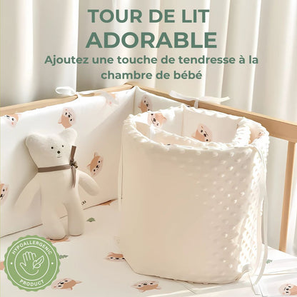 Tour de Lit Bébé | Sublimeo Confort Total – Renardeau Blanc Doux