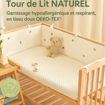 Tour de Lit Bébé | Sublimeo Confort Total – Ourson Blanc Crème