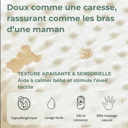 Tour de Lit Bébé | Sublimeo Confort Total – Ourson Blanc Crème